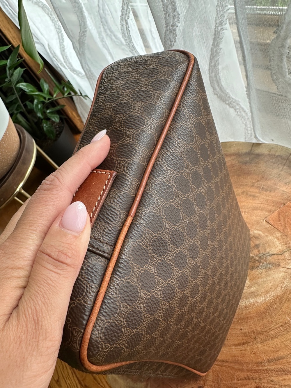 🚨PRICE REDUCED🚨 Vintage Céline Macadam Oversized Clutch Portfolio Bag Italy - Picture 14 of 16